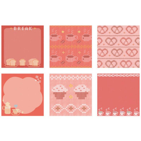 120pcs Fresh & Fabric Dance Sticky Note Paper 80mm
