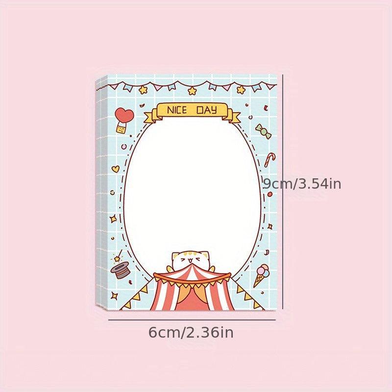 Girl Memo Pads Cartoon Message Paper