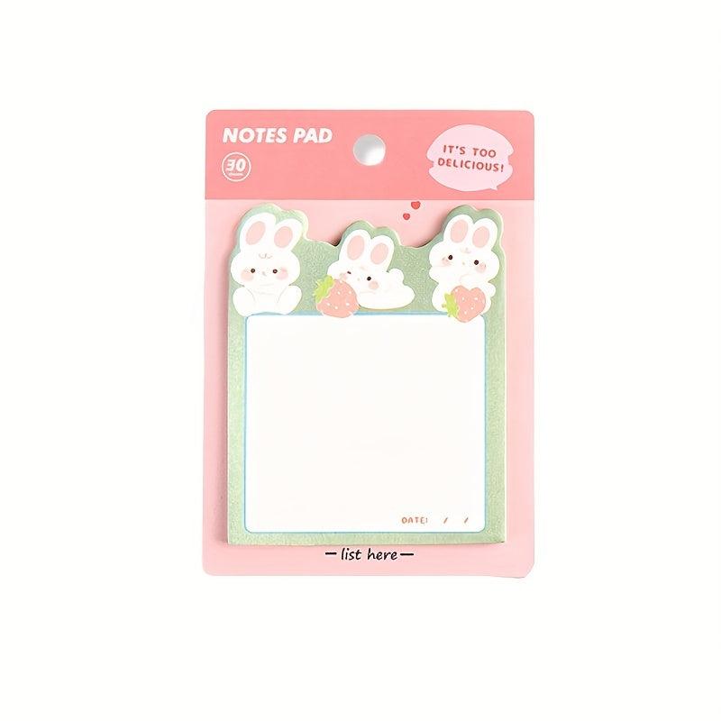30 Sheets Cartoon Sticky Notes for Students Office & School Stationery