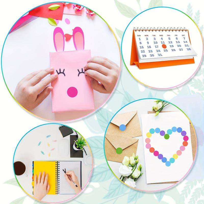 1200PCS Dot Stickers 7 62 10 Coding Labels Round Colored Dot Stickers