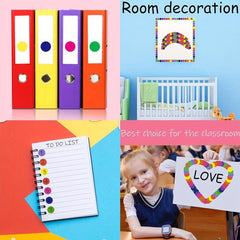 1200PCS Dot Stickers 7 62 10 Coding Labels Round Colored Dot Stickers