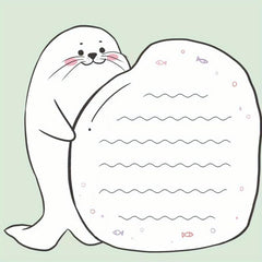 30-Pack Cartoon Seal Sticky Notes for Office and Students