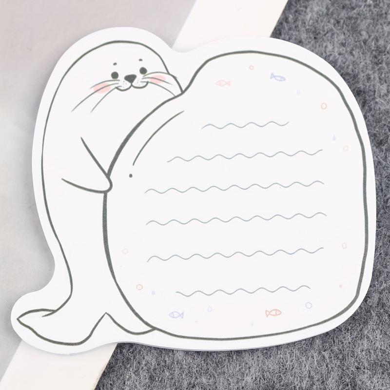 30-Pack Cartoon Seal Sticky Notes for Office and Students