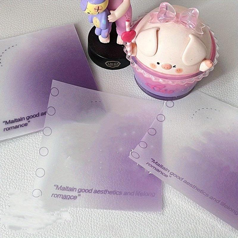 Girls' Heart Sulfuric Acid Memo Book Non Stickable Sticky Note