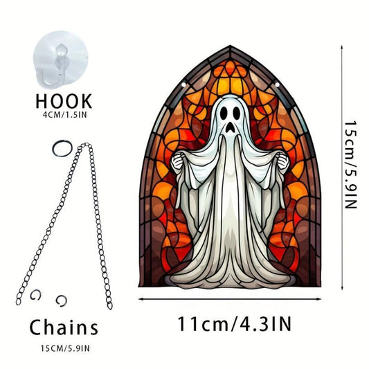 Acrylic Alien Halloween Horror Ghost Window Wall Decoration