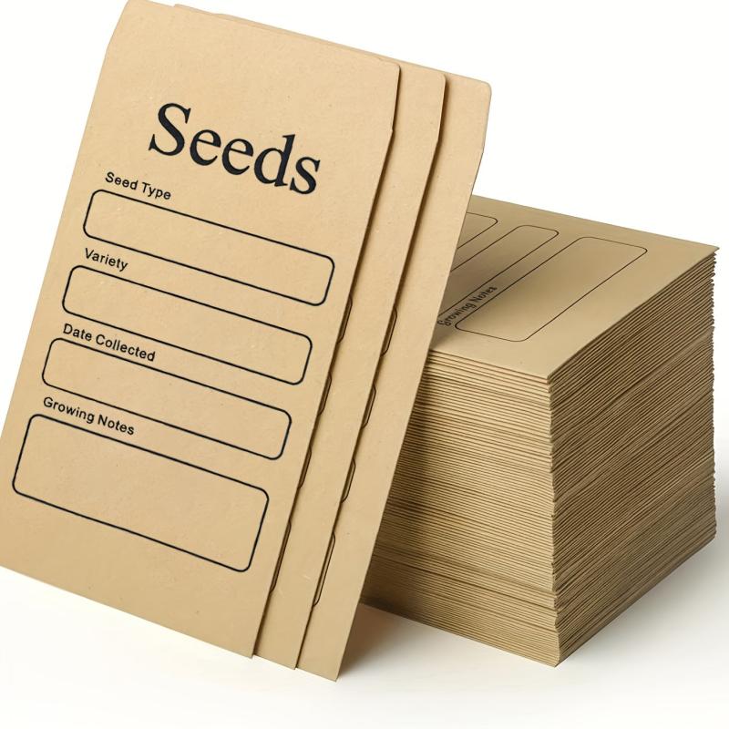 20 Seed Envelopes Self Adhesive for Saving Flower Vegetable Seeds