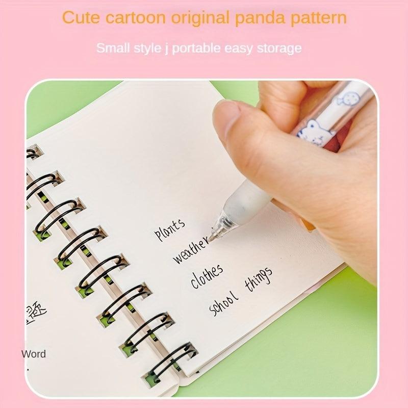Cartoon Panda Coil Book Portable Pocket Notepad