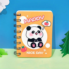 Cartoon Panda Coil Book Portable Pocket Notepad