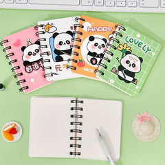 Cartoon Panda Coil Book Portable Pocket Notepad