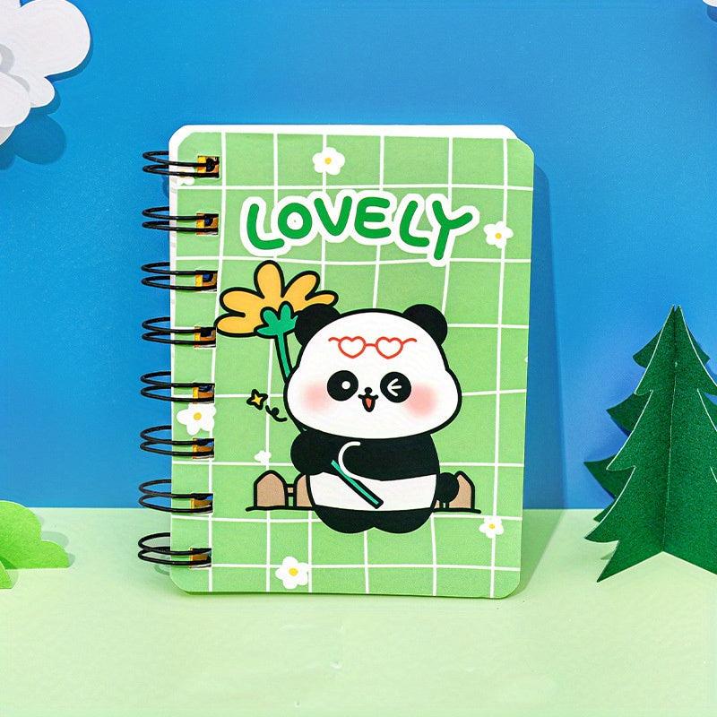 Cartoon Panda Coil Book Portable Pocket Notepad