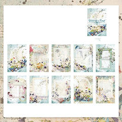 30 Sheets Retro Lace Material Paper Artist Ledger Backing Paper