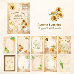 80pcs Vintage Scrapbook Supplier Retro Stickers Antique Paper
