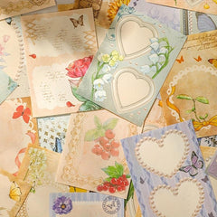 80pcs Vintage Scrapbook Supplier Retro Stickers Antique Paper