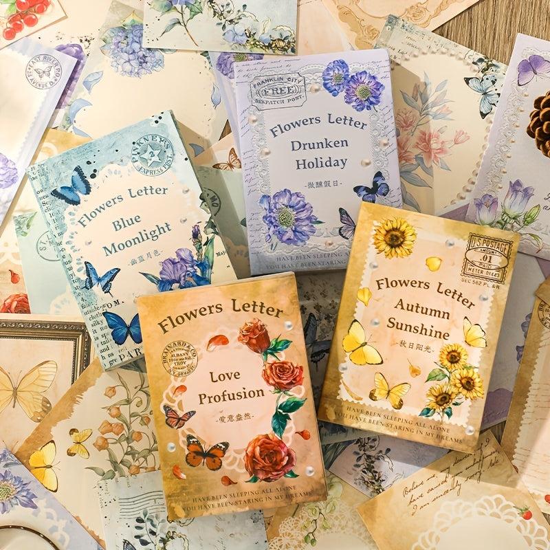 80pcs Vintage Scrapbook Supplier Retro Stickers Antique Paper