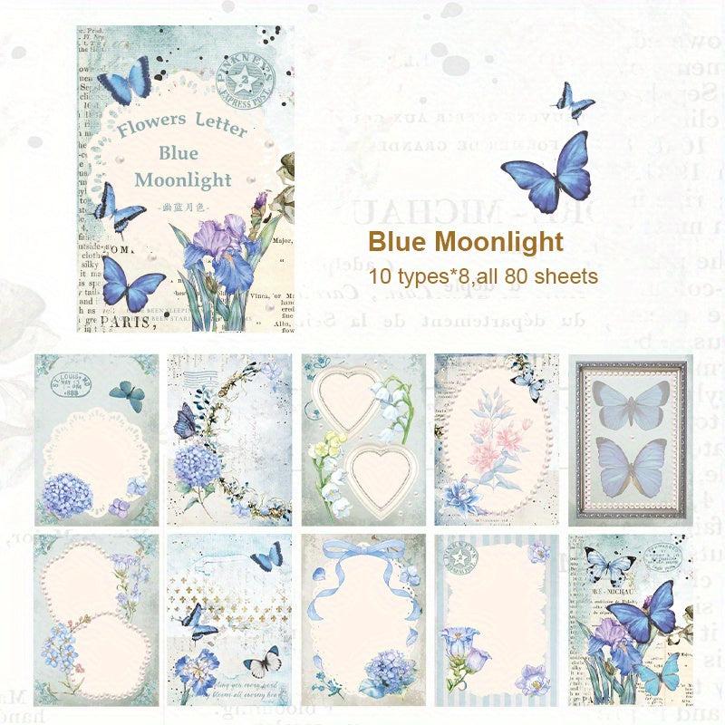 80pcs Vintage Scrapbook Supplier Retro Stickers Antique Paper