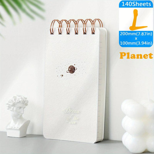 Waterproof Spiral Coil Notepad Thick Notebook Horizontal Line C