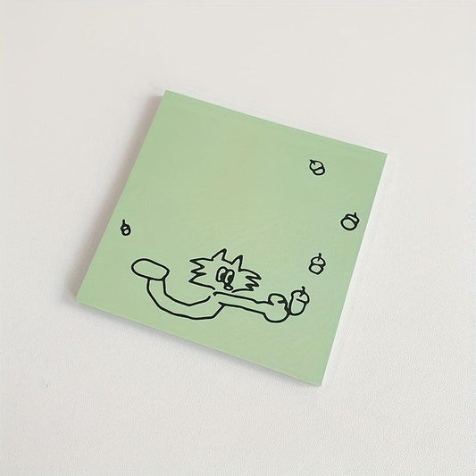Cartoon Dog Sticky Note Drawing Message Note Paper 1pc 50sheets