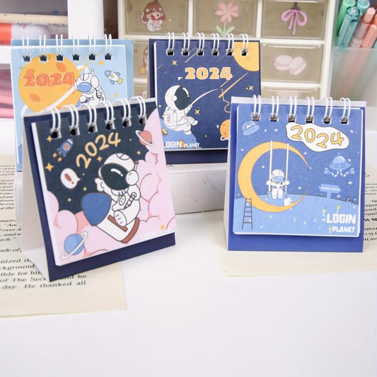 Mini Space Planet Series Desk Calendar 4pcs Set