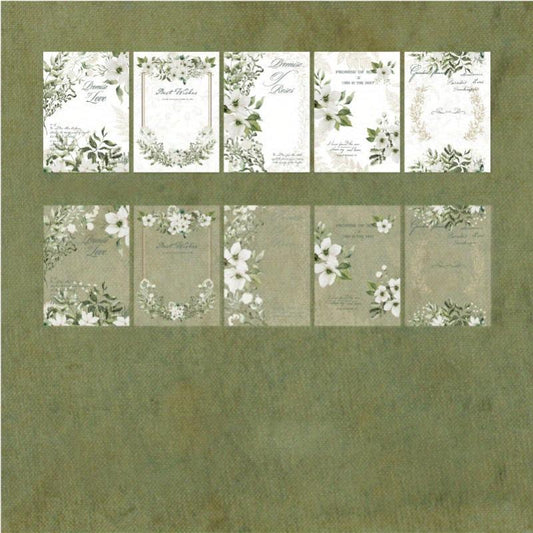 30 Sheets Floral Landscape Paper for Journal Collage