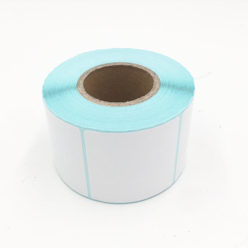 Waterproof Heat-Proof Square Label Paper 80mm QR Code Sticker