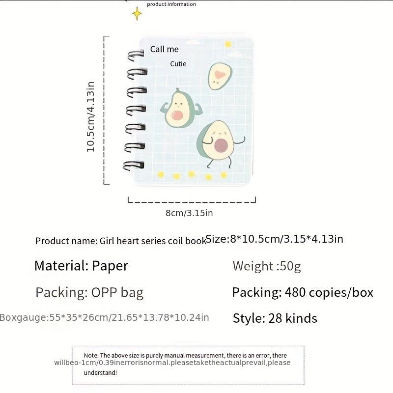 A7 Coil Book Student Mini Pocket Notebook