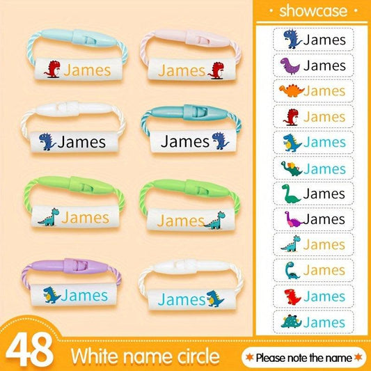 Dinosaur Style Name Ring Buckle Customized Waterproof Lanyard Buckle