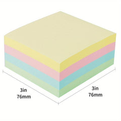 400 Sticky Notes, Bright Colors, Self-Stick Pads for Home Office