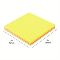400 Sticky Notes, Bright Colors, Self-Stick Pads for Home Office