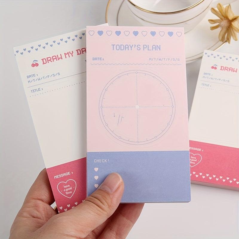 50 Sheets Carry on Tearable Small Book Daily Message Notepad Memo Pad