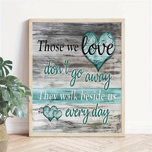 Love Memory Wall Decor For Bedroom 8x10in Unframed