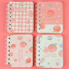 4pcs A7 Side Flip Coil Book Notepad Office Stationery Mini Journal