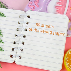 4pcs A7 Side Flip Coil Book Notepad Office Stationery Mini Journal