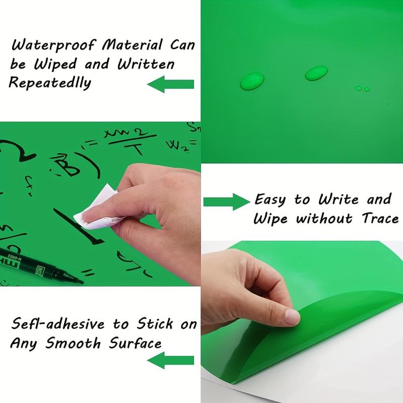 6 Inch Dry Erase Round Whiteboard Marker Stickers 9 Colors - School Classroom