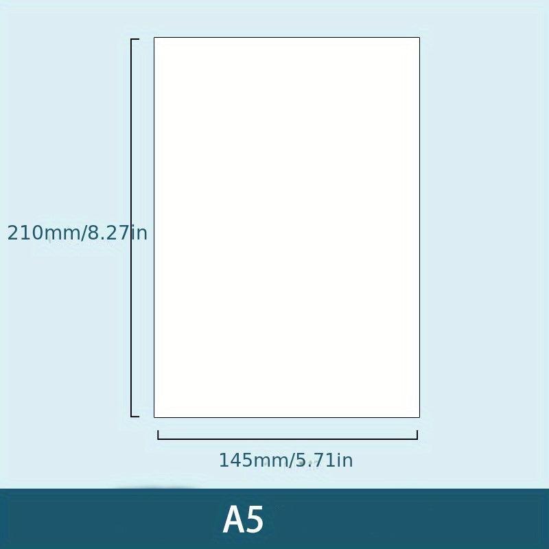 60 Pages A5 B5 Loose Leaf Notebook with Checkered Blank and Lined Styles