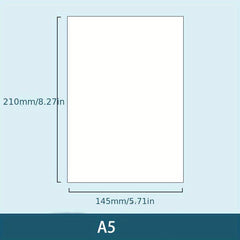 60 Pages A5 B5 Loose Leaf Notebook with Checkered Blank and Lined Styles