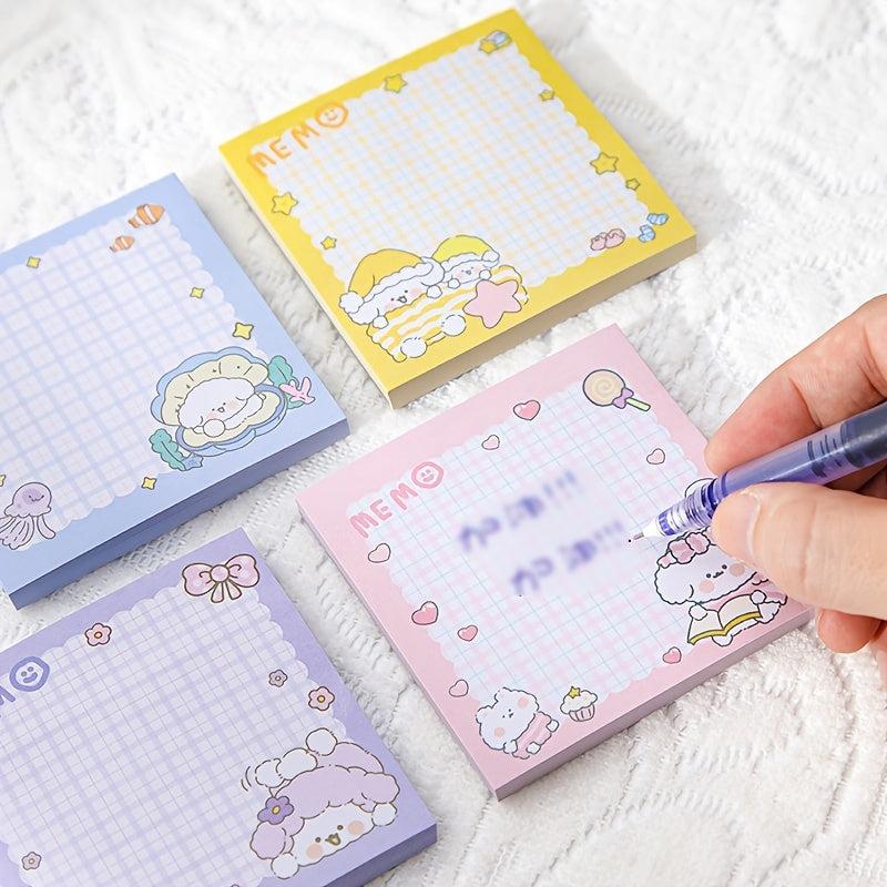 80 Sheets Cute Cartoon Puppy Sticky Notes for Students