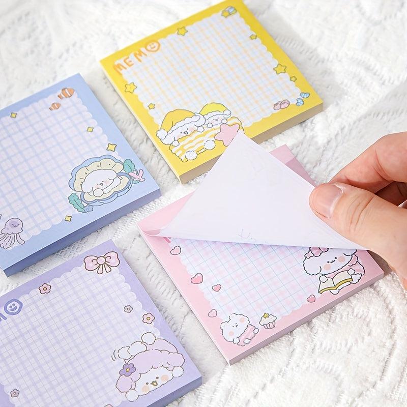 80 Sheets Cute Cartoon Puppy Sticky Notes for Students