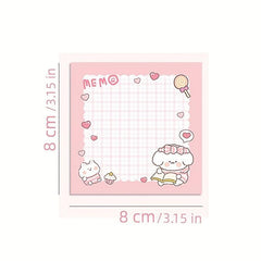 80 Sheets Cute Cartoon Puppy Sticky Notes for Students