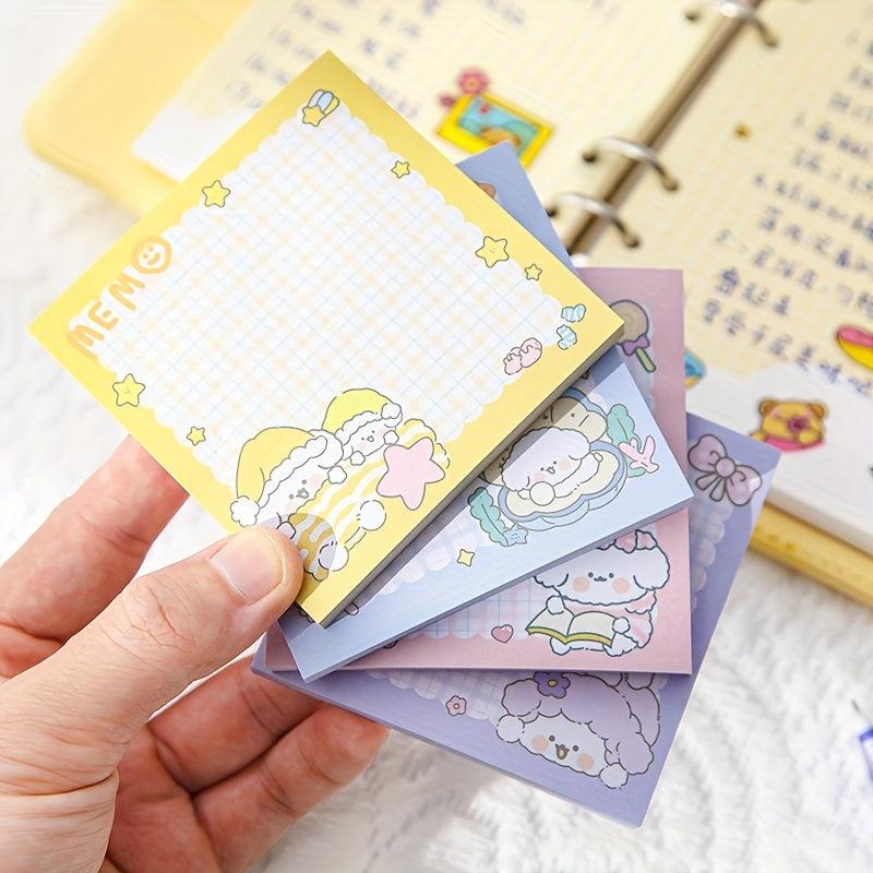 80 Sheets Cute Cartoon Puppy Sticky Notes for Students