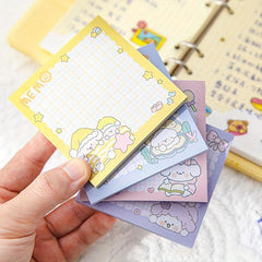 80 Sheets Cute Cartoon Puppy Sticky Notes for Students