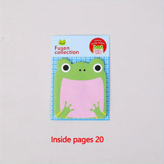 20 Sheets Animal Sticky Notes Cute Animal Memo Pads for Office Use