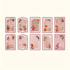20pcs Flower Fairy Lace Writing Paper Forest Elf Series Retro Decorations