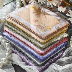 20pcs Flower Fairy Lace Writing Paper Forest Elf Series Retro Decorations