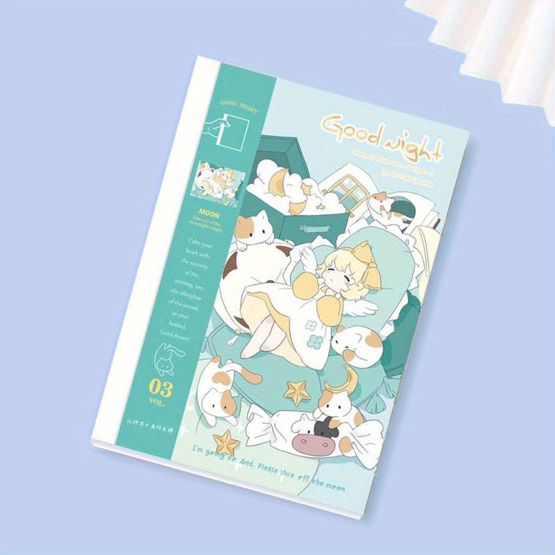 Sleeping Girl Pattern Notebook A5 For School Students