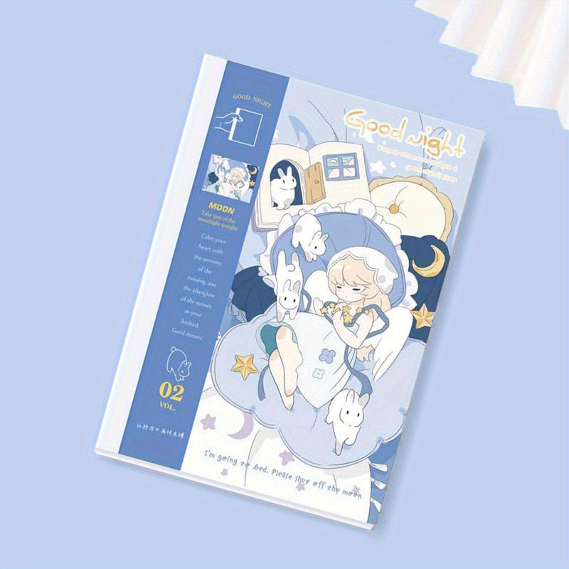 Sleeping Girl Pattern Notebook A5 For School Students