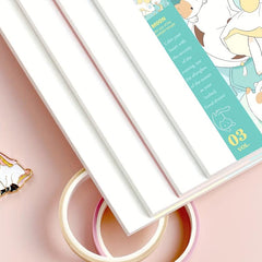 Sleeping Girl Pattern Notebook A5 For School Students