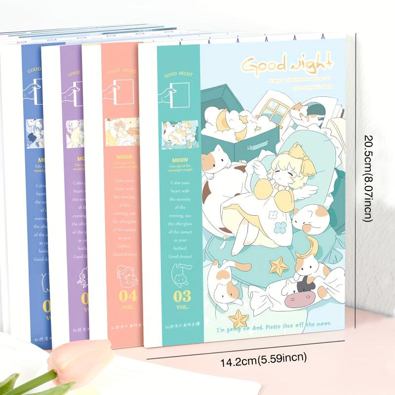 Sleeping Girl Pattern Notebook A5 For School Students