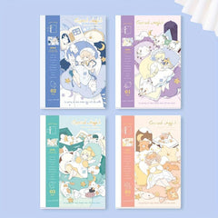 Sleeping Girl Pattern Notebook A5 For School Students