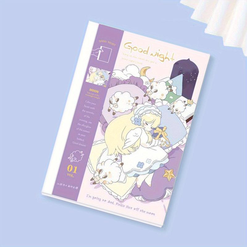 Sleeping Girl Pattern Notebook A5 For School Students