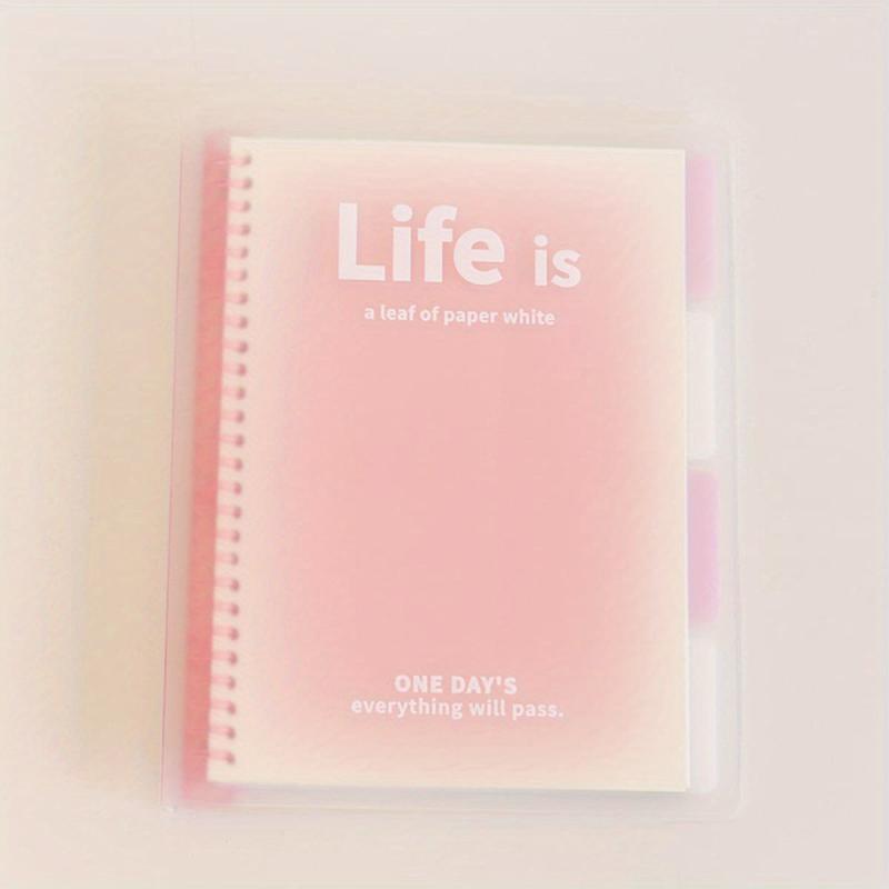 Fantasy Clear Transparent Journal Notebook Loose Leaf